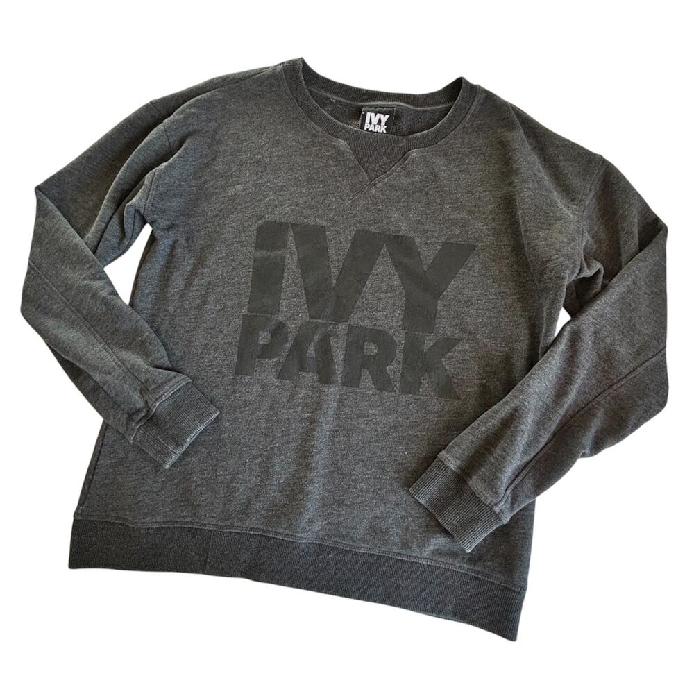 IVY PARK Charcoal Gray Crewneck Sweatshirt Women’s Medium Athleisure Loungewear